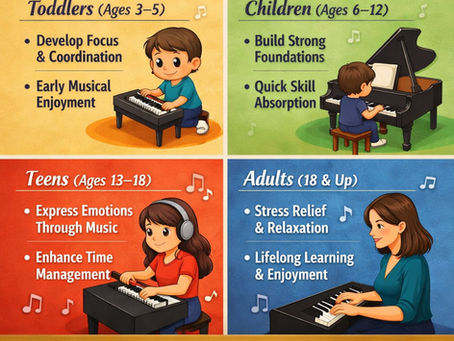 Learning piano has no age limit