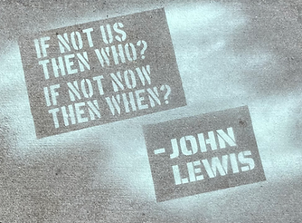 sidewalk chalking protest image