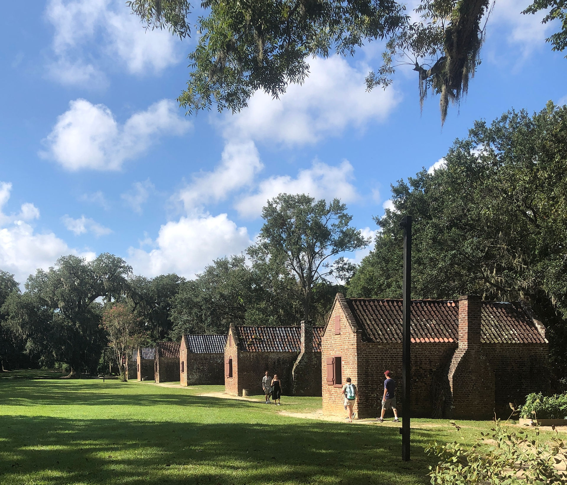 Original slave dwellings and site of Black History of America exhibit at Boone Hall Plantation in Mt. Pleasant, S.C.