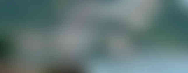 View of Mount Igueldo and the water of La Concha Bay in San Sebastian, Spain