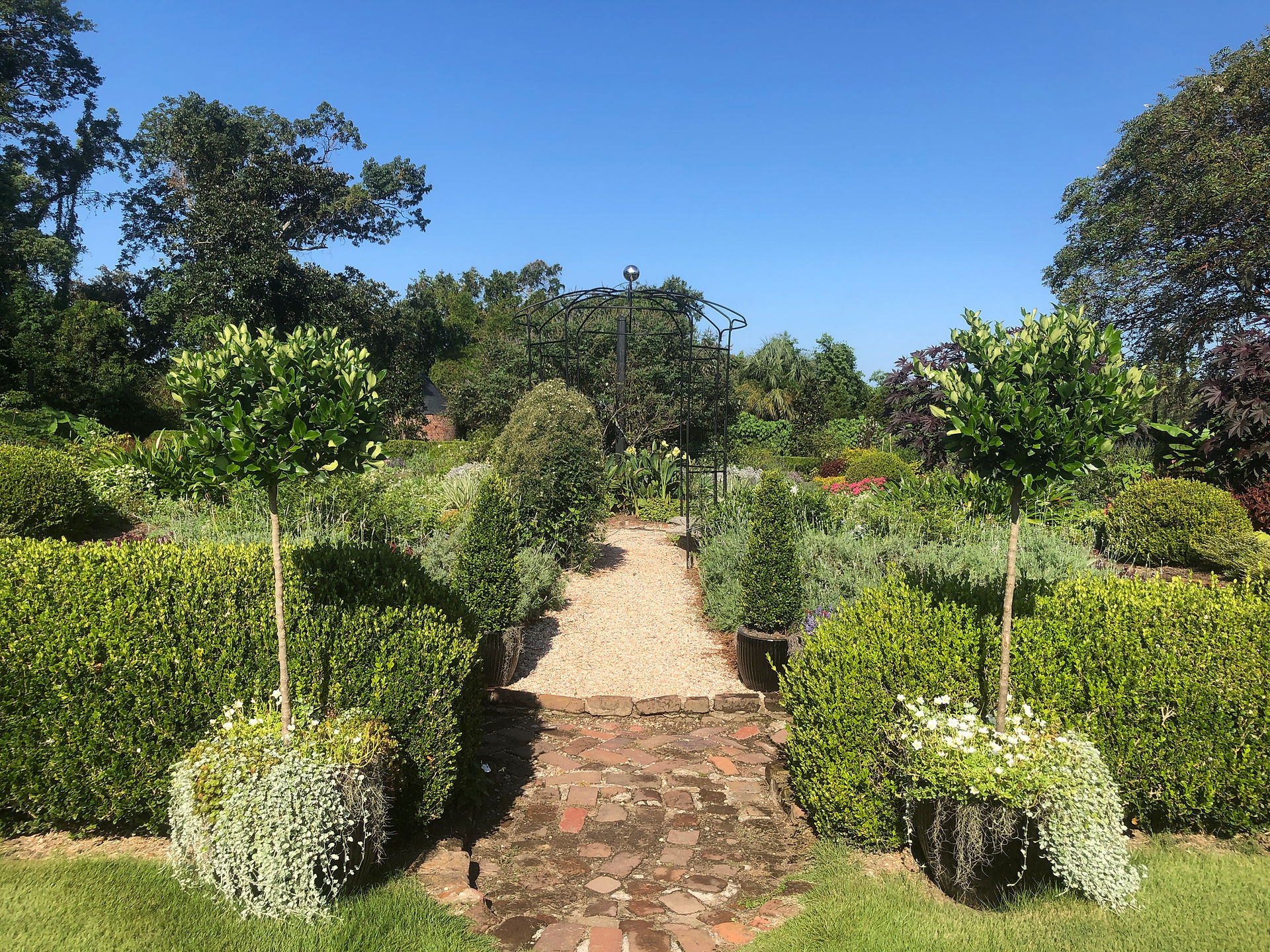 Entrance to part of Boone Hall Plantation's formal garden