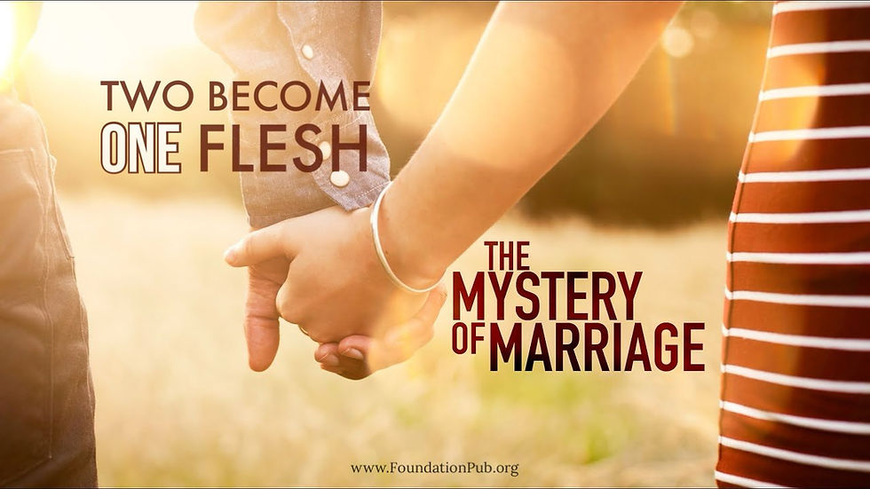 Water baptism is symbolic of marriage