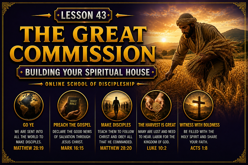 Lesson 43: The Great Commission