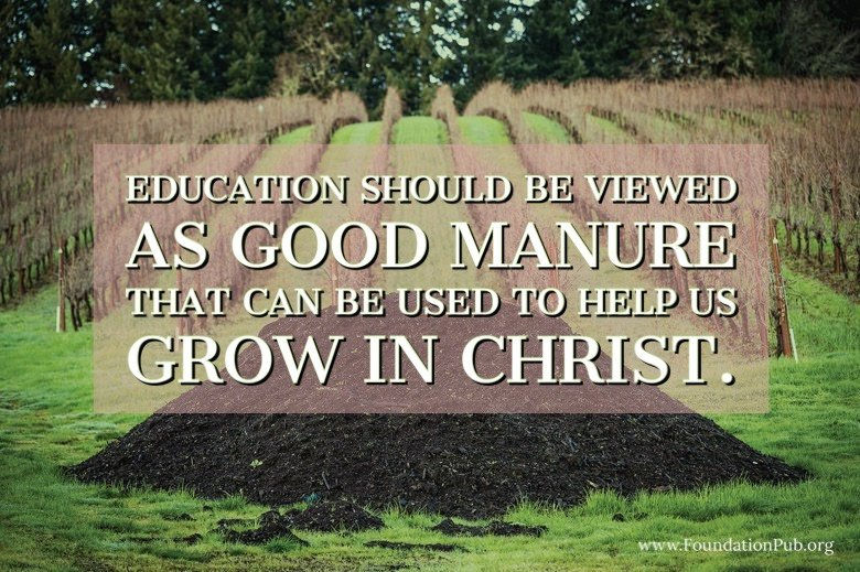 Putting education in its proper place.