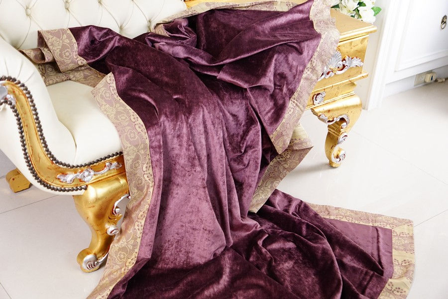 縮圖：歐洲絨布奢華窗簾