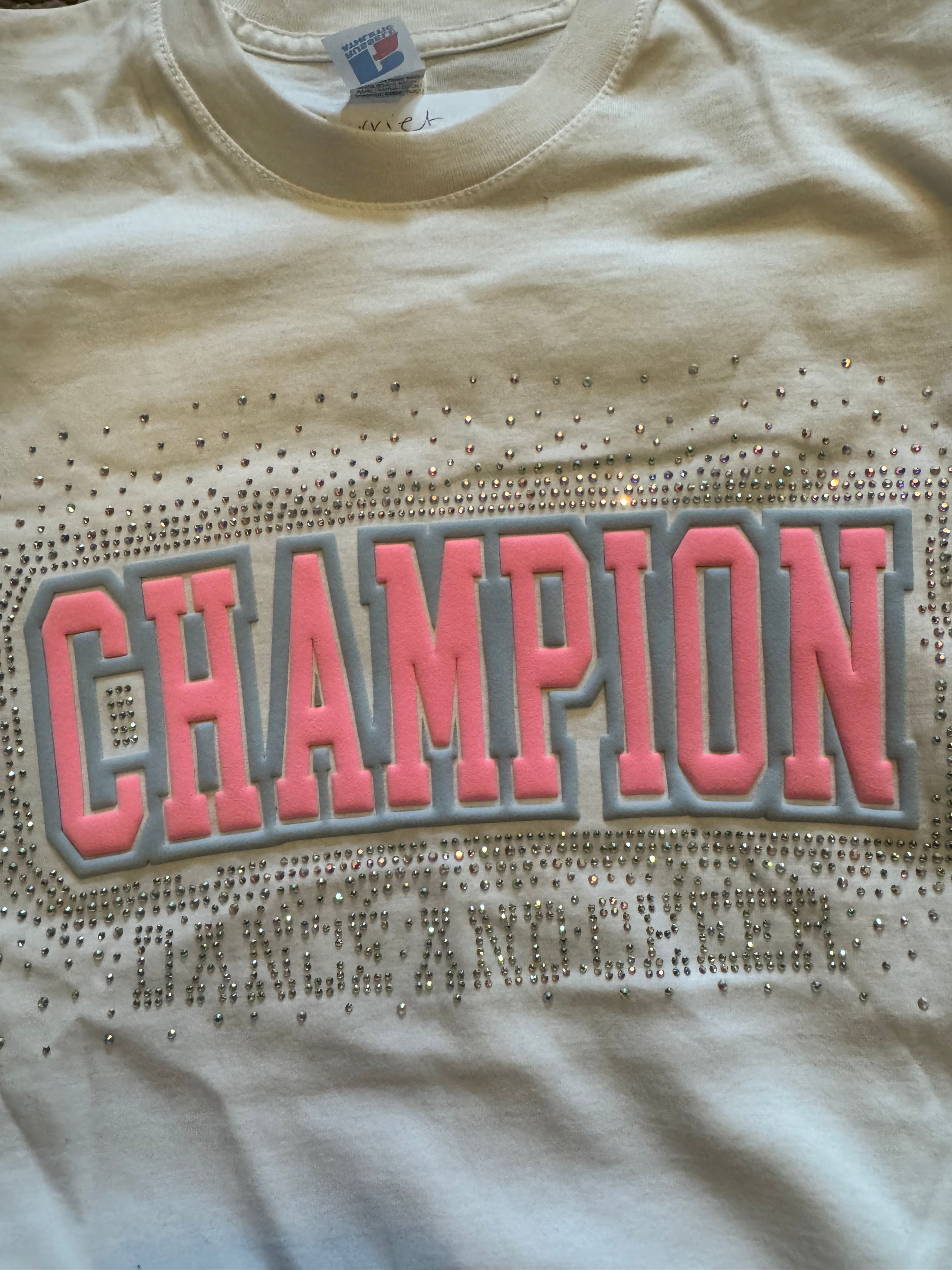 Worlds T-shirts Day 2 (white pink/blue)