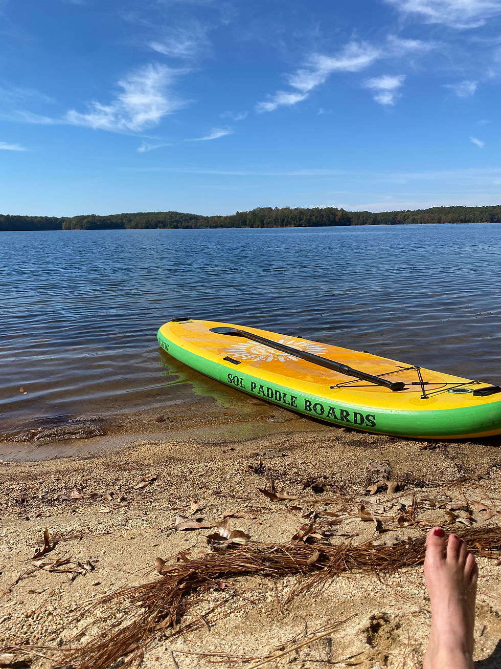 Resting at a secluded beach