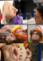 AnthroTek's Face Forge team at work. The brand is recognised as one of the top artisan mask-makers in the UK. We combine traditional mask-making methods with contemporary techniques like 3D modelling and 3D face-scanning to create easily customisable and fully personalised pieces!