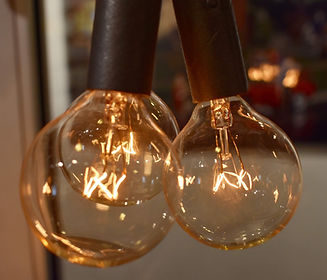 old school light bulbs