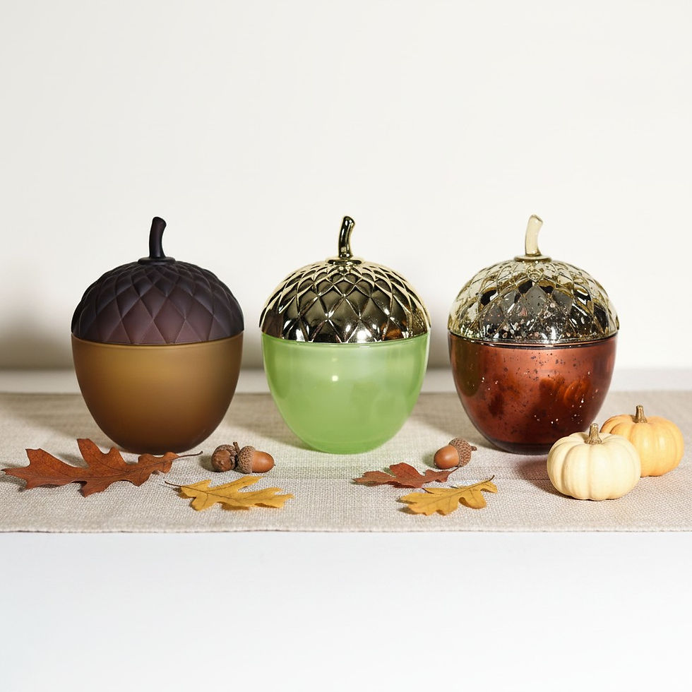Thumbnail: Fall Acorn Vessels - ANTIQUE COPPER - (SET OF 4)