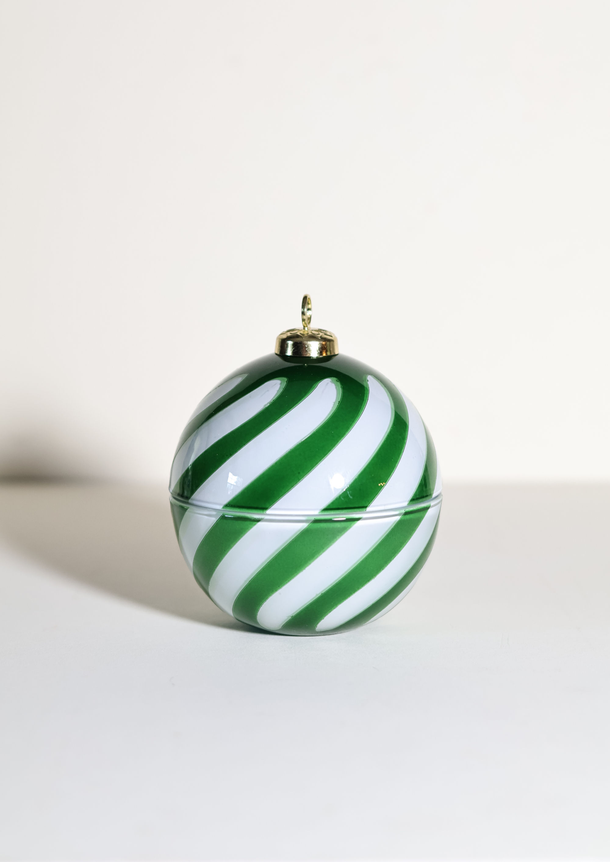 Candy Cane Ornament Candle Vessels - WINTER MINT GREEN - (SET OF 4)