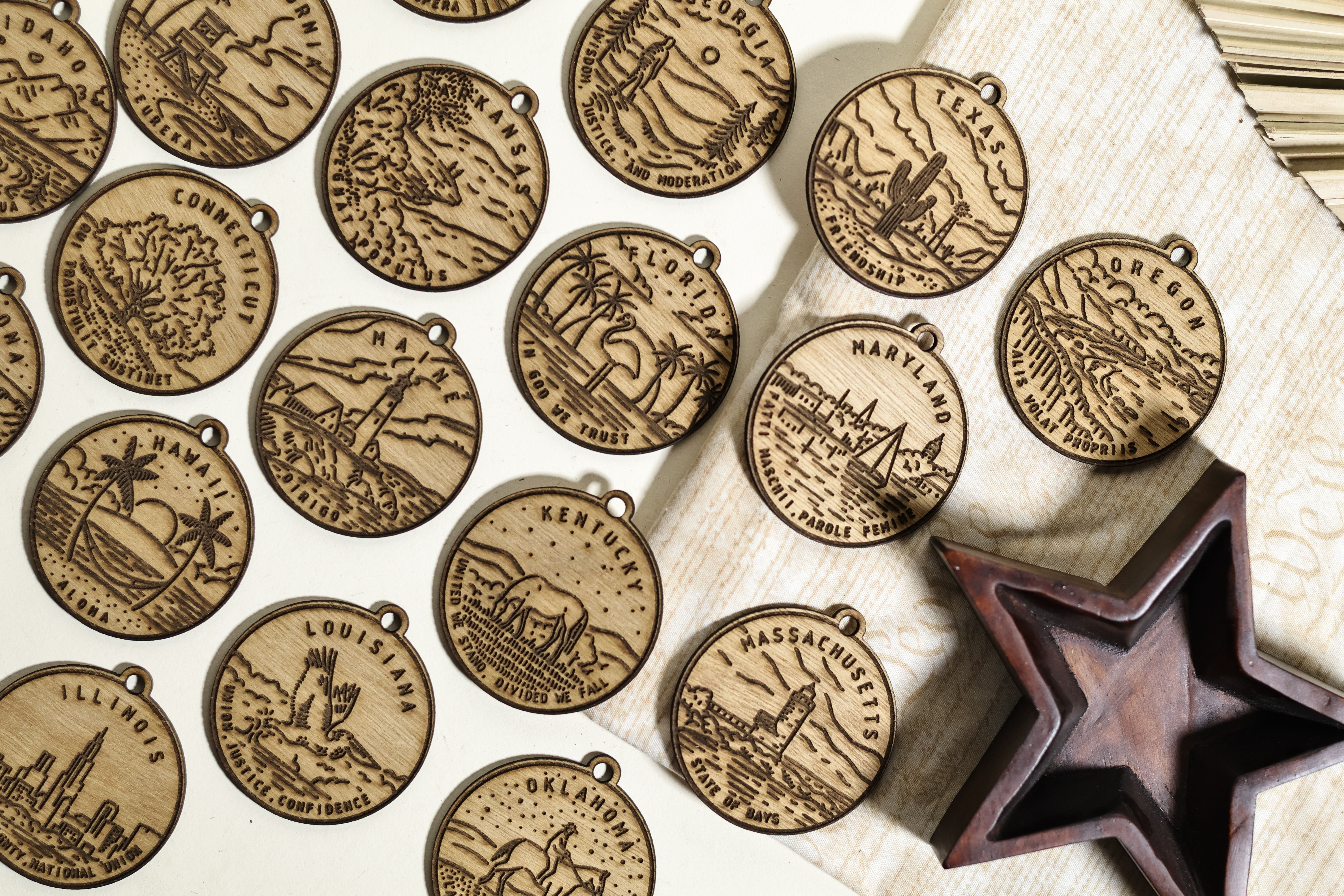 State Medallion Freshies (Variety Pack ALL 50 States)