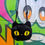 サムネイル： Crossbody Small Bag — Black Konja Cat