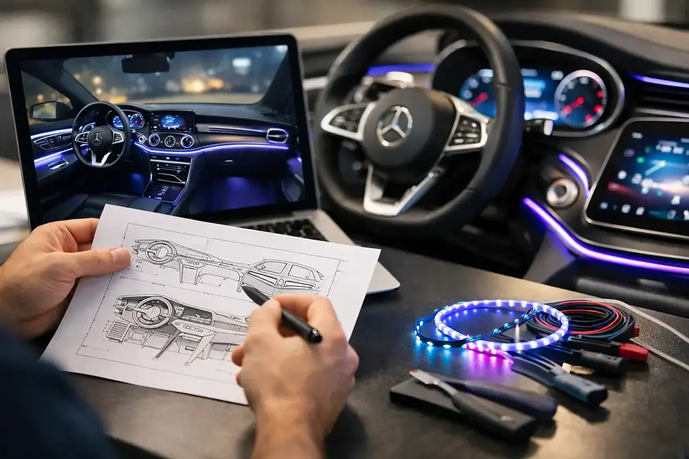 Mercedes Ambientelicht Einbau richtig planen