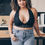 Thumbnail: Plus Size Floral Lace Halter Racerback Bralette