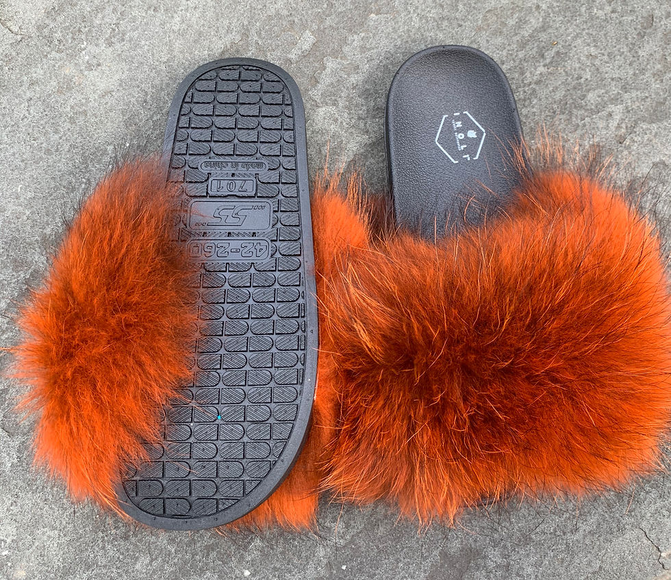 Thumbnail: FIRE ORANGE FUR SLIDE
