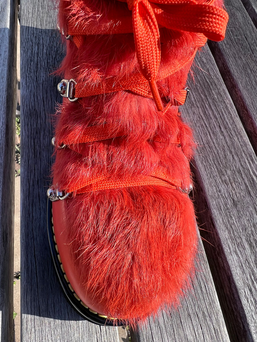 Thumbnail: HUSTLA BABE ORANGE HIKING BOOTS