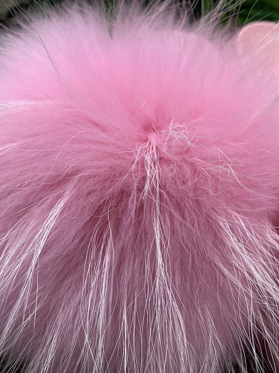 Thumbnail: MADISON COTTON CANDY PINK FUR SLIDE