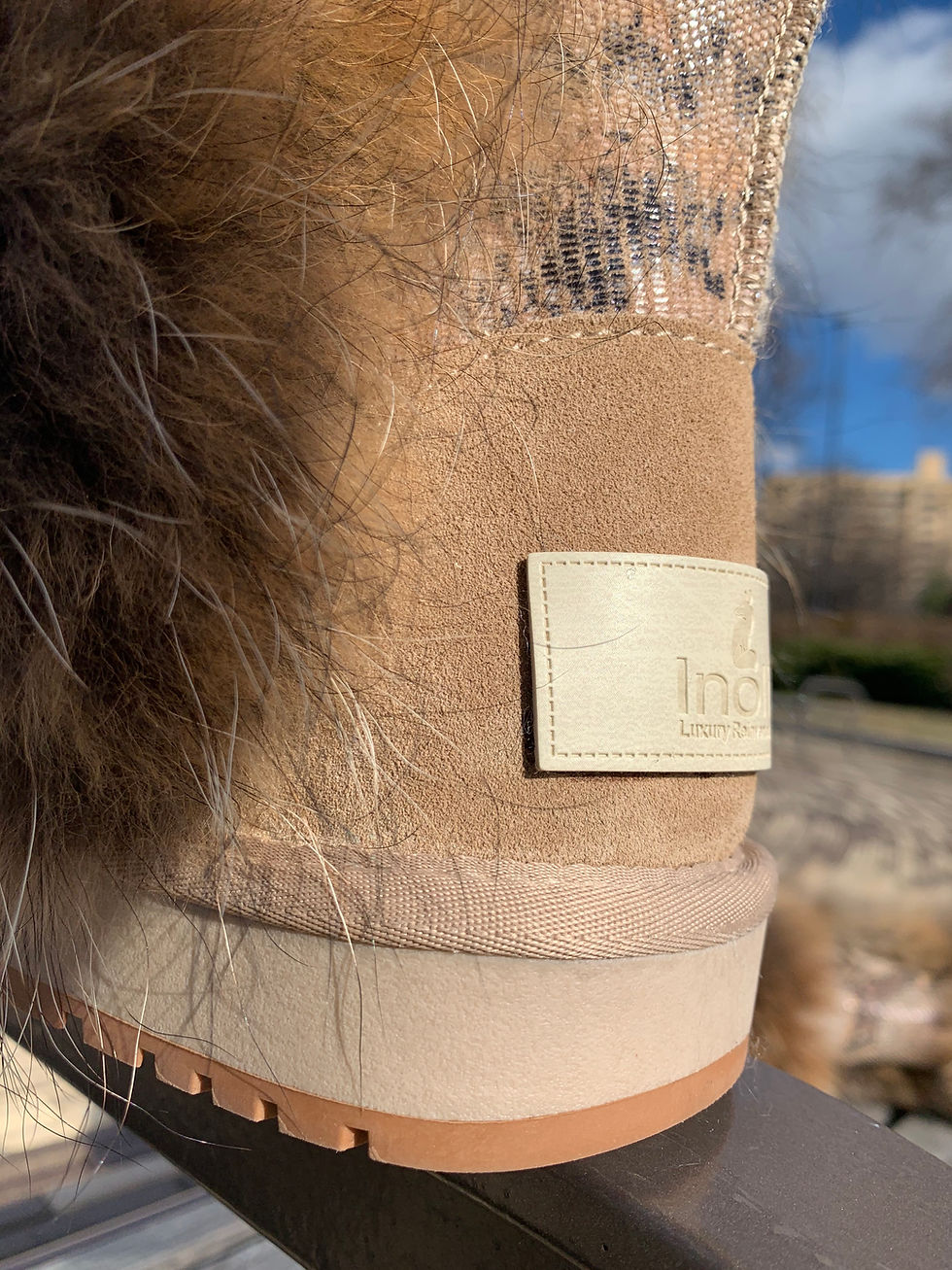 Thumbnail: WAHIYA BOOT SHEEPSKIN & FUR BOOTS IN AFRICAN PYTHON