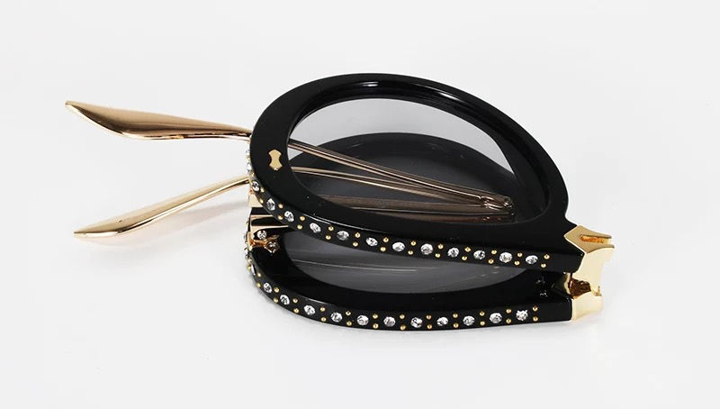 Thumbnail: SHARELLE ROUND FOLDABLE SUNGLASSES