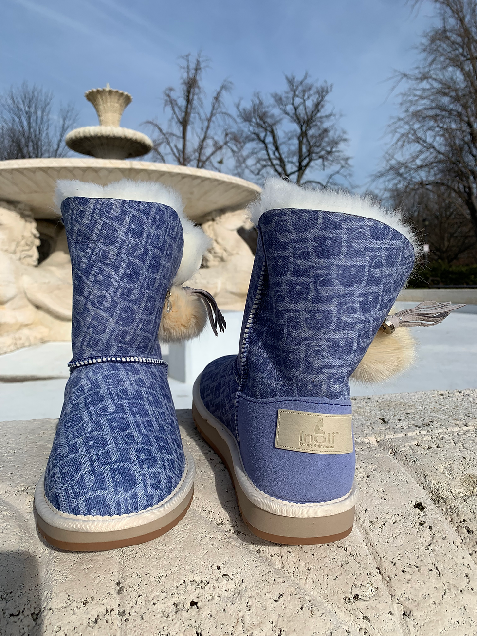 Thumbnail: TAYA BOOT SHEEPSKIN IN DENIM DELUXE