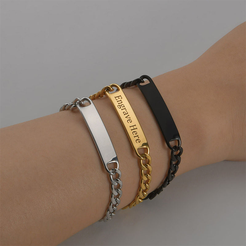 Thumbnail: Personalised Name Chain Bracelet