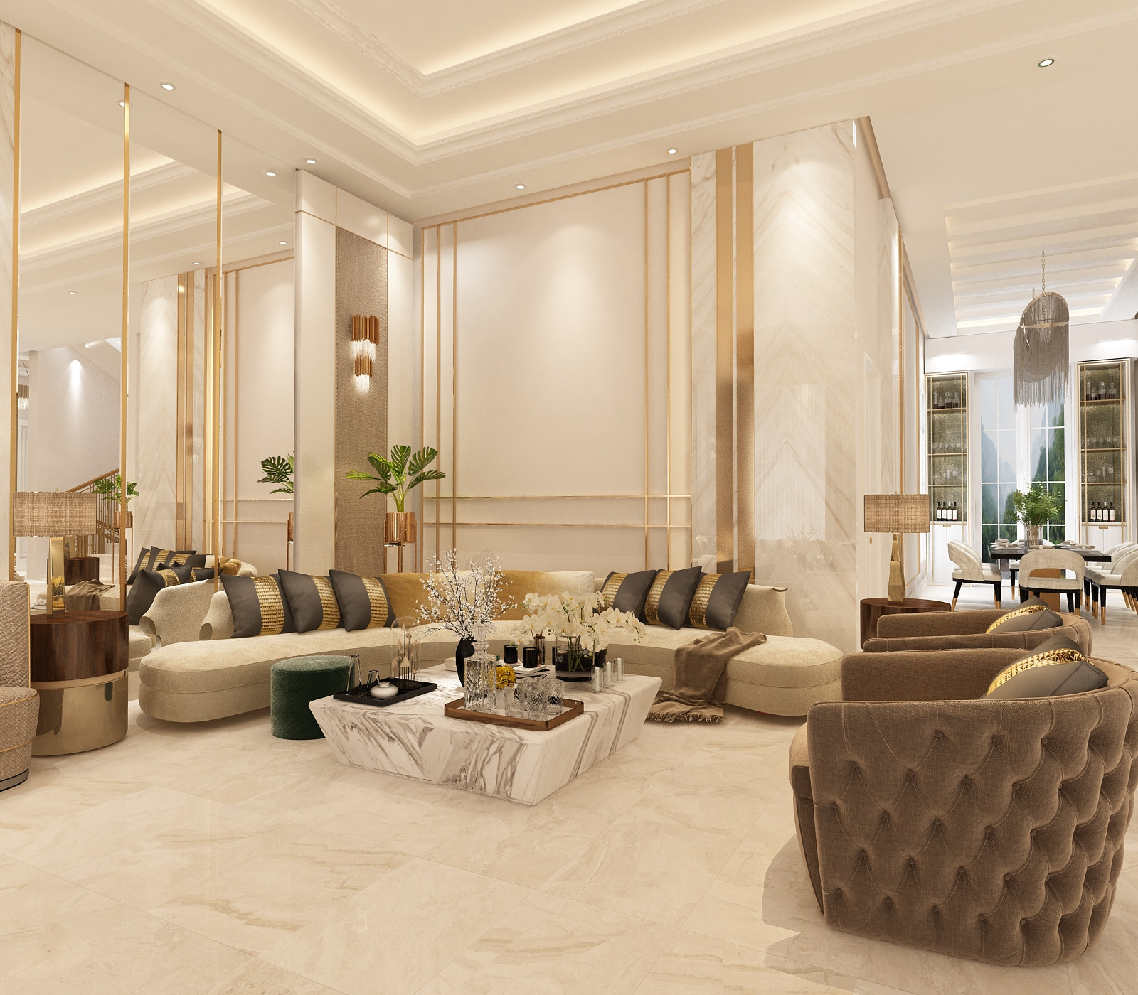 تصميم غرفة المعيشة