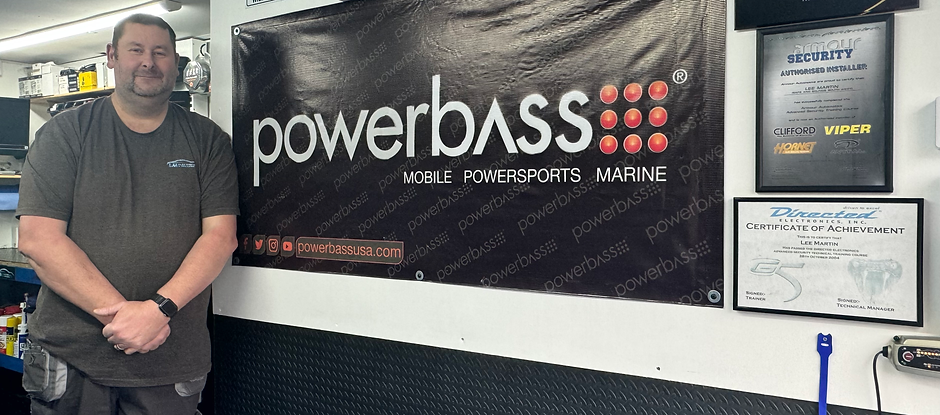 Lee owner LM Electrical and Security, Powerbass, Certificates