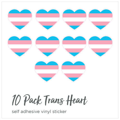 Thumbnail: Trans Heart Window Vinyl
