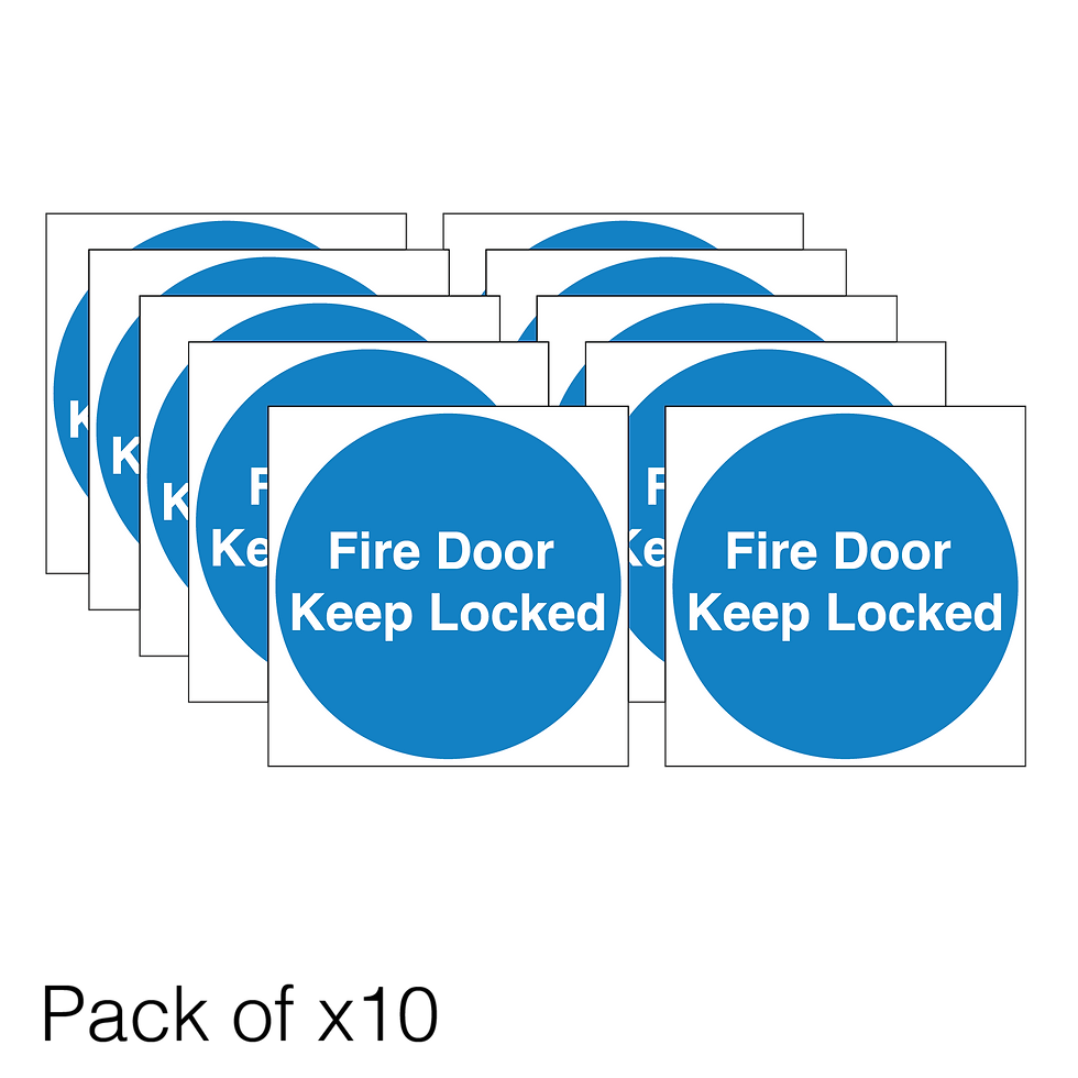 Thumbnail: Fire Door Keep Locked Sticker