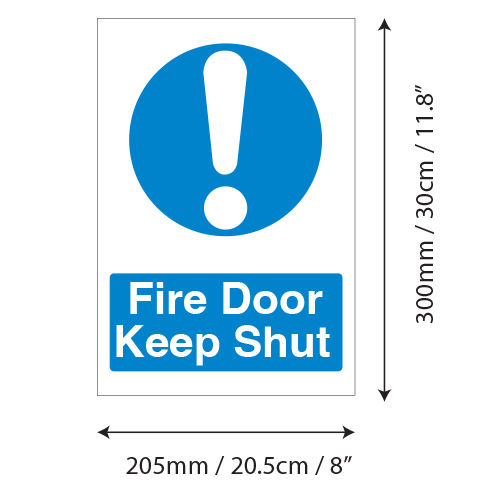 Thumbnail: Fire Door Keep Shut Sticker