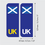 Thumbnail: Scotland UK Car Number Plate  Flag Sticker - Brexit EU Re
