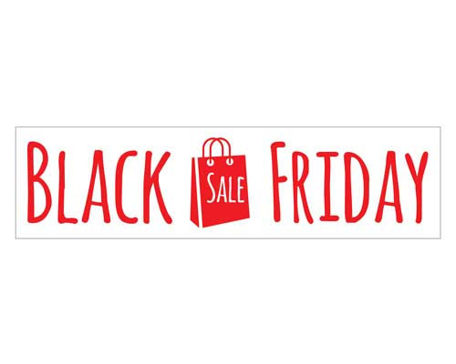 Thumbnail: black friday window stickers, sales, offers, discounts, window display