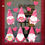 Thumbnail: gnomes love hearts valentine day window stickers