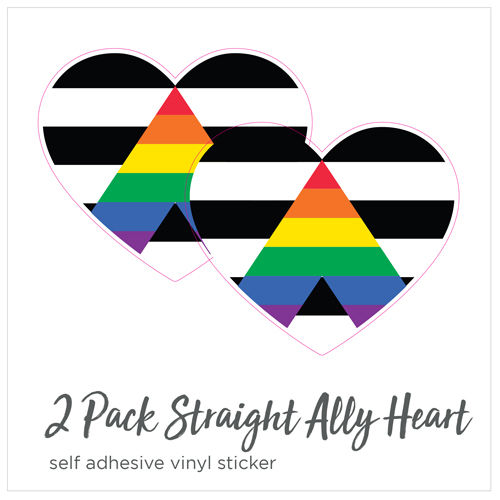Thumbnail: Straight Ally Heart Window Vinyl