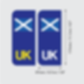 Scotland UK Car Number Plate Flag Sticker - Brexit EU Re