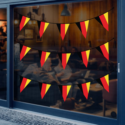 German Flag Window Triangle Bunting Vinyl
