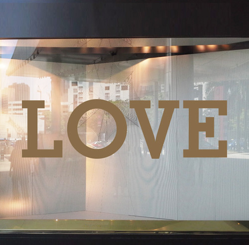 Love Letters Self Adhesive Vinyl Window Sticker | Graphics UK