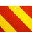 Thumbnail: tail lift flags, red yellow chevron, yellow flags