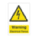 Warning Electrical Fence Electrical Hazard Vinyl Sticker