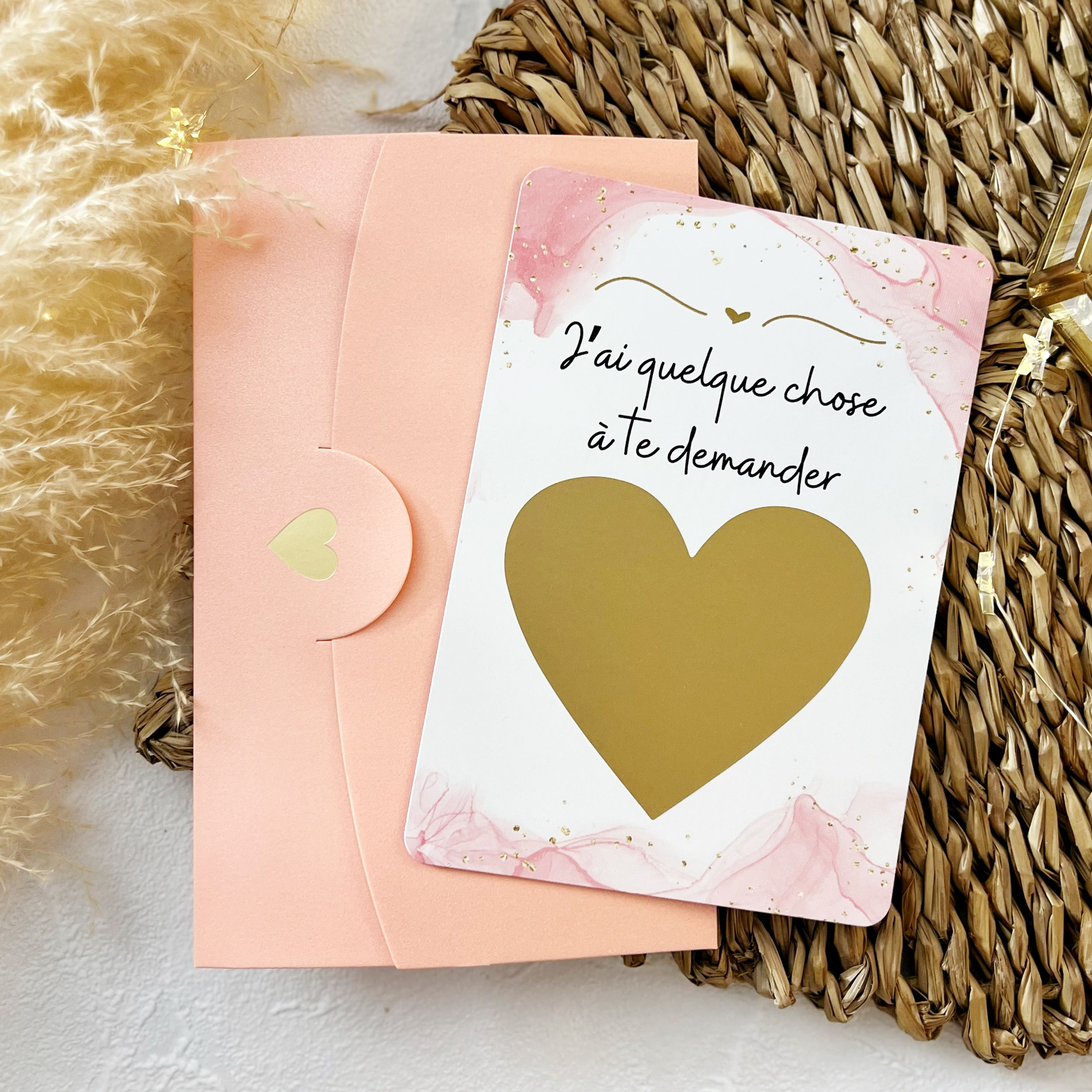 Carte à gratter Demande parraine/marraine - Veux tu être ma marraine/mon parrain