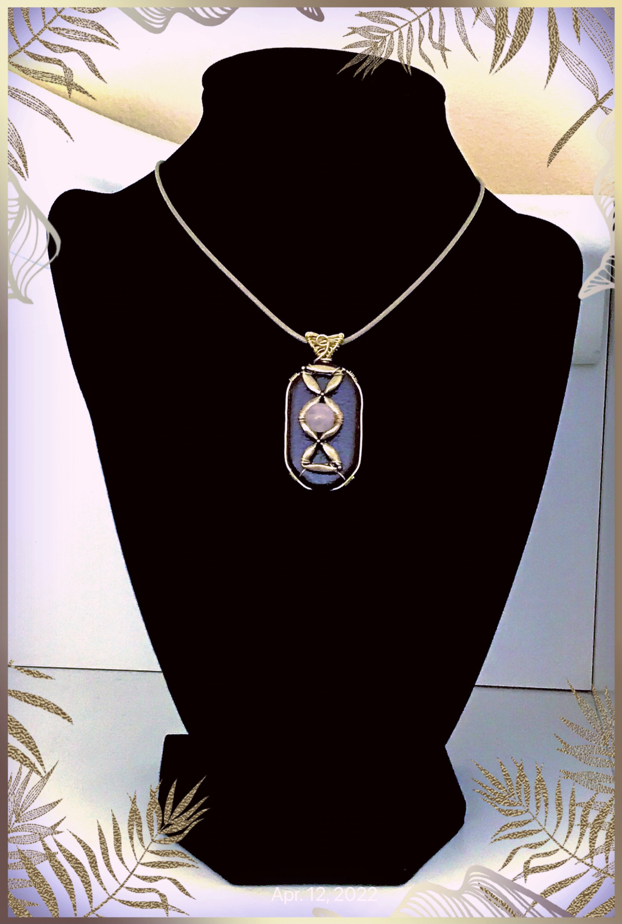 Rose Quartz Pendant ~ Hourglass Collection