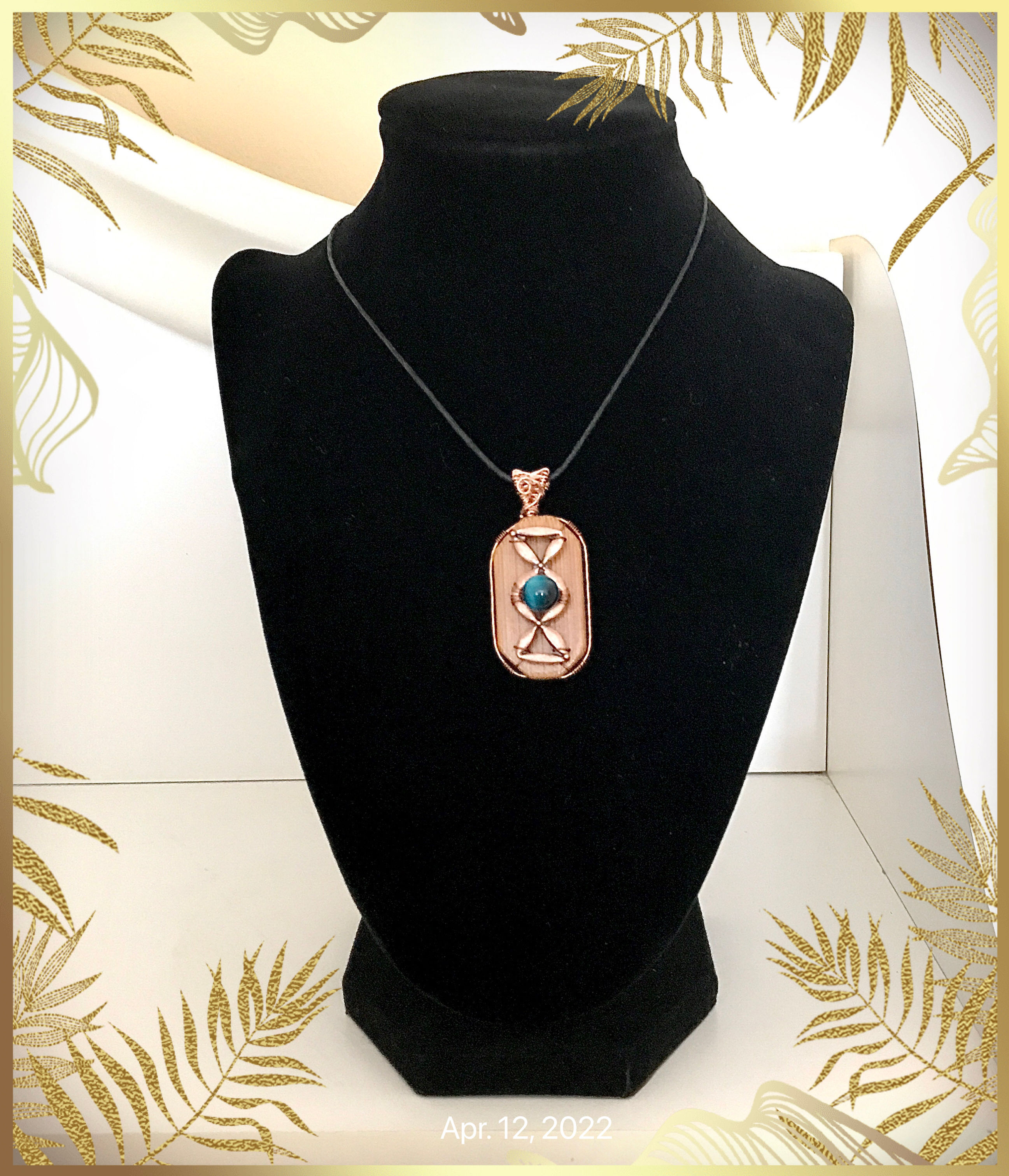 Blue Tiger Eye Pendant ~ Hourglass Collection