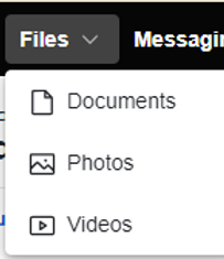 Client tools drop down menu, with star next to documents option