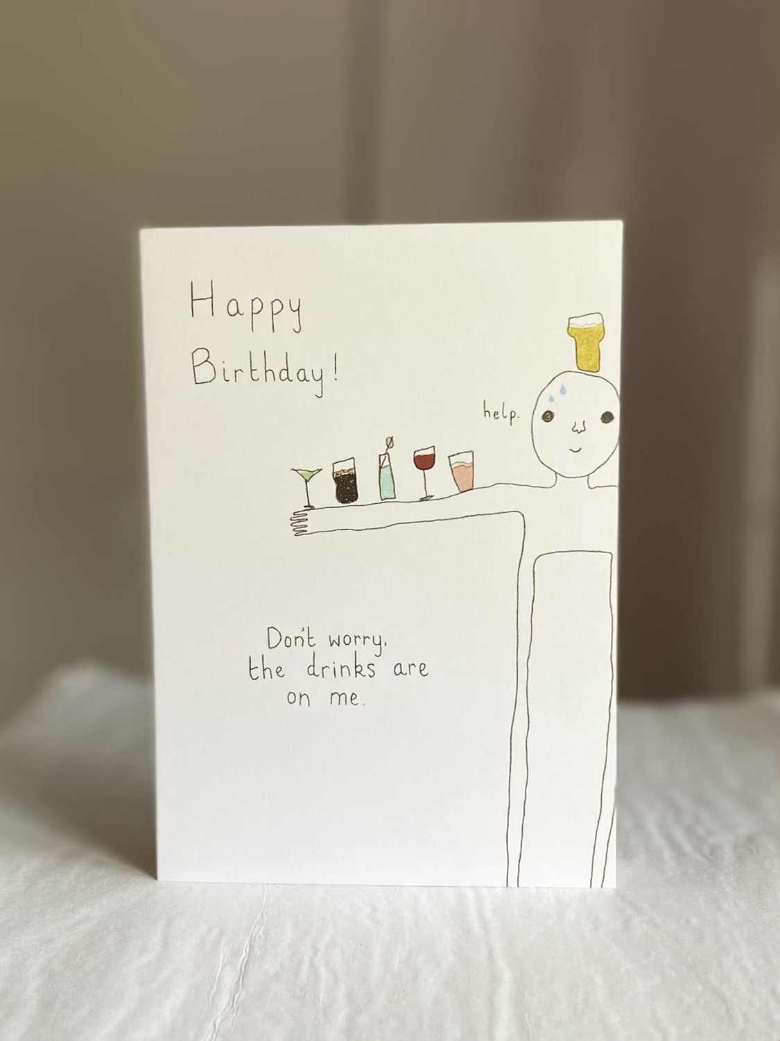 The Drinks Are On Me Card