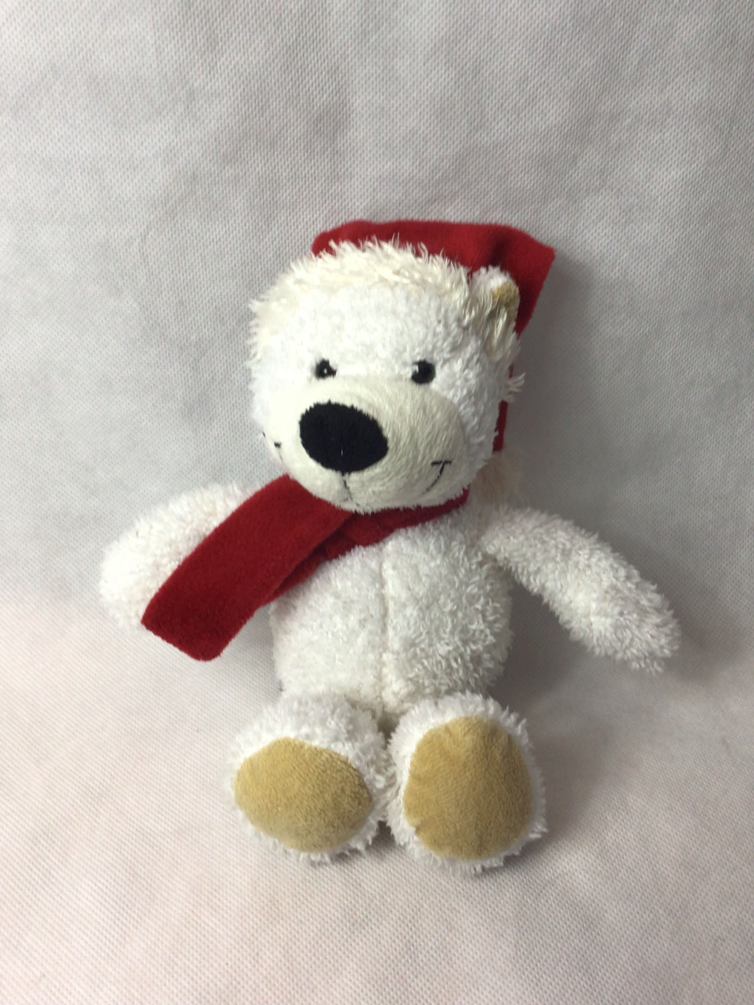 Ferrero Kinder  White Bear Plush Soft Toy Teddy Approx 7” Seated (H)