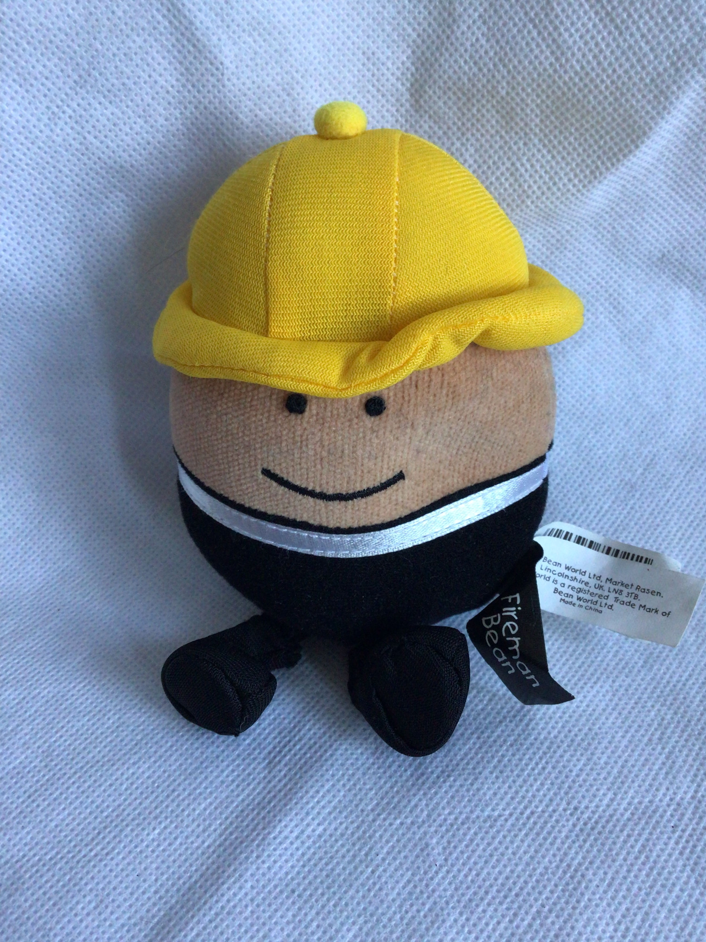 Fireman Bean Plush Soft Toy Teddy 5” Tall (AE)