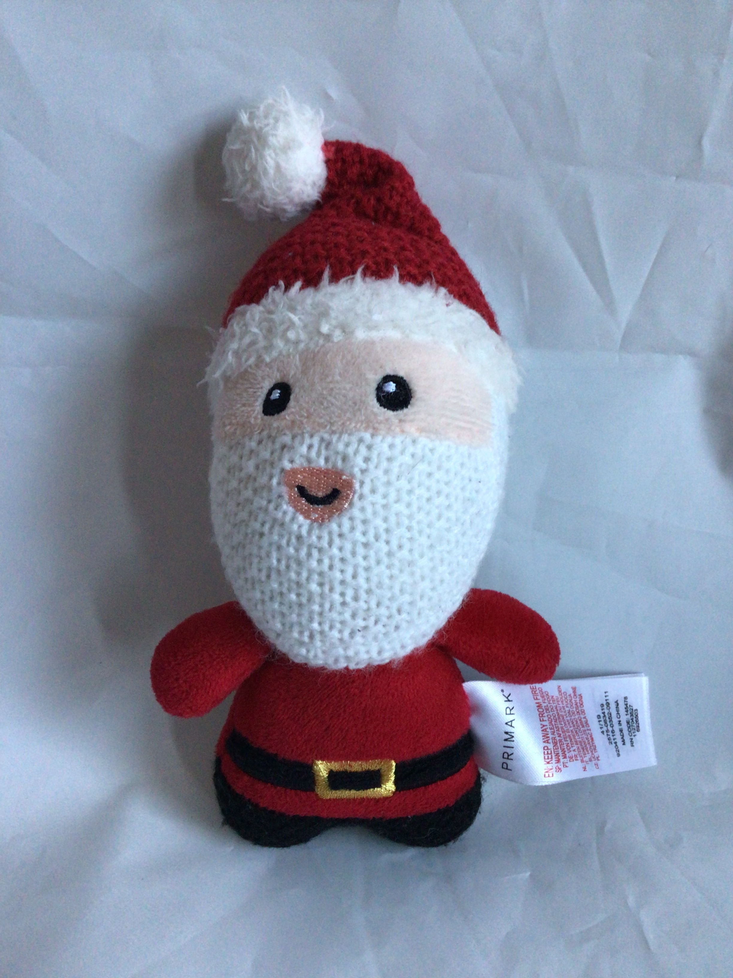 Primark Santa Plush Soft Toy Teddy 7” Tall (