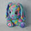 Thumbnail: Build A Bear Colourful Bunny Plush soft Toy Teddy Approx 6" Seated (V)