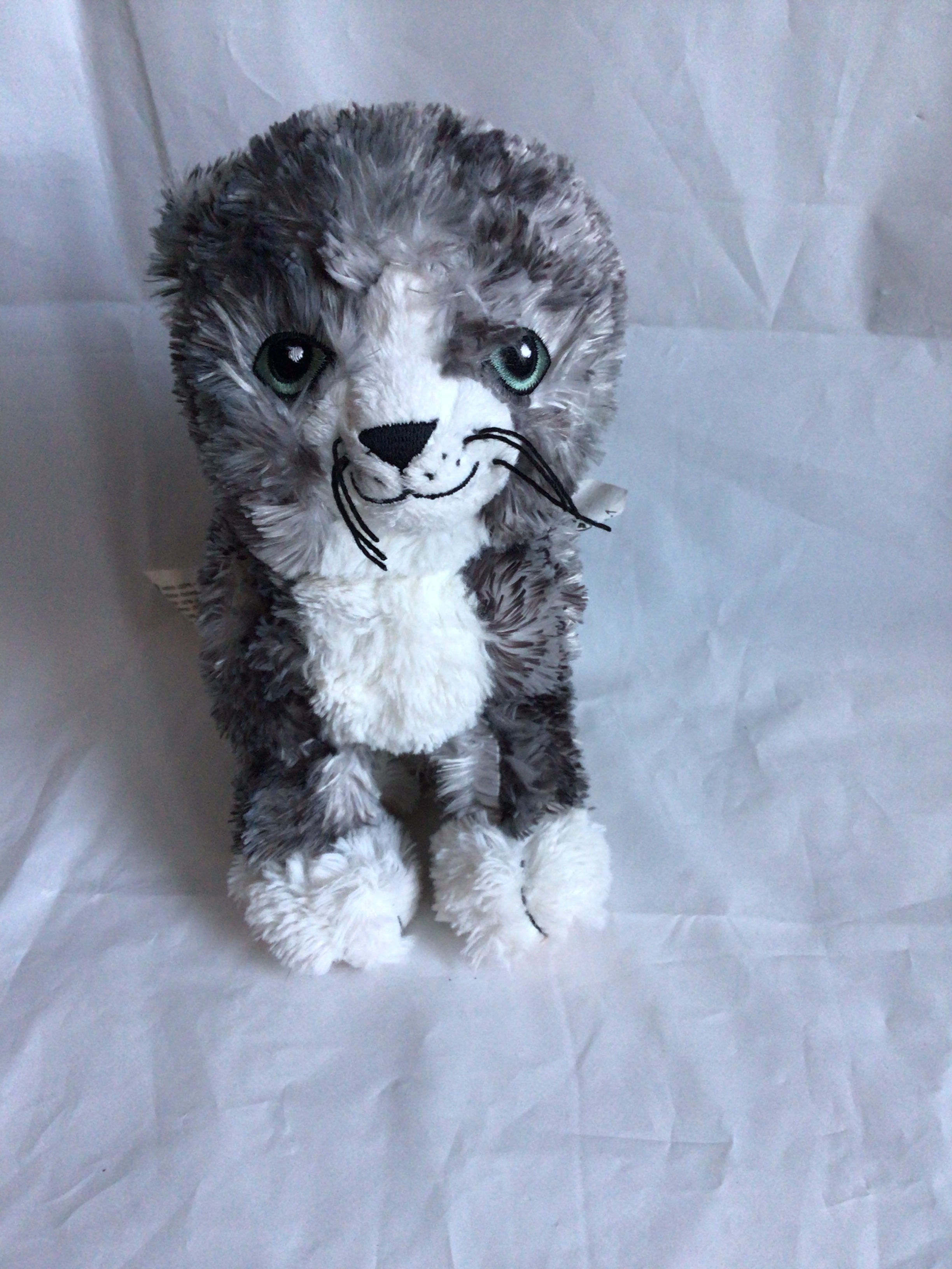 Ikea Lilleplutt Cat Plush Soft Toy Teddy Approx 8” Long (Y)